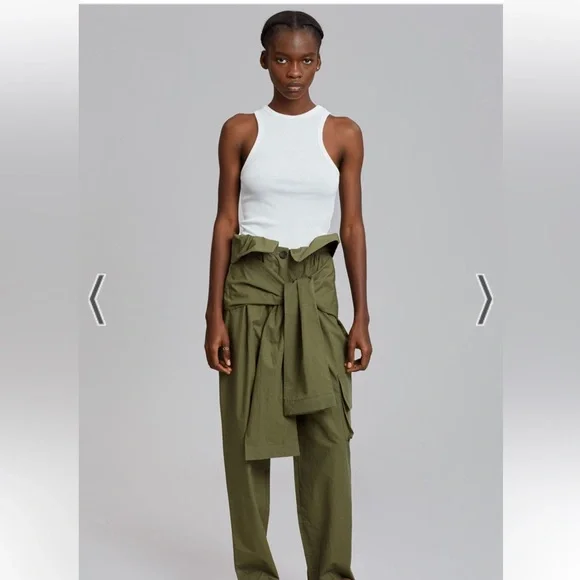 The Frankie Shop Conan Cargo Pants Army Green Size XS/S - Picture 4 of 12